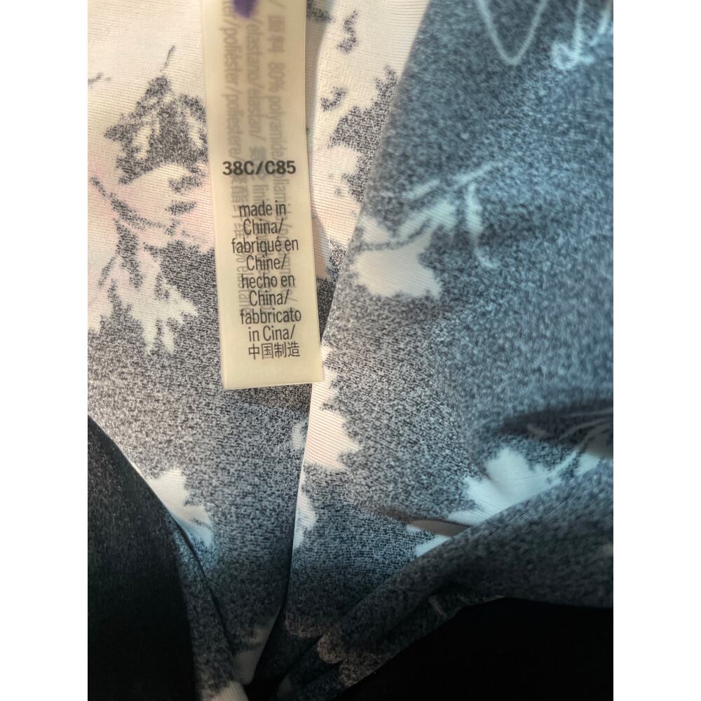 Victoria’s Secret Floral Black One-Piece tankini top, 38C - Picture 6 of 9